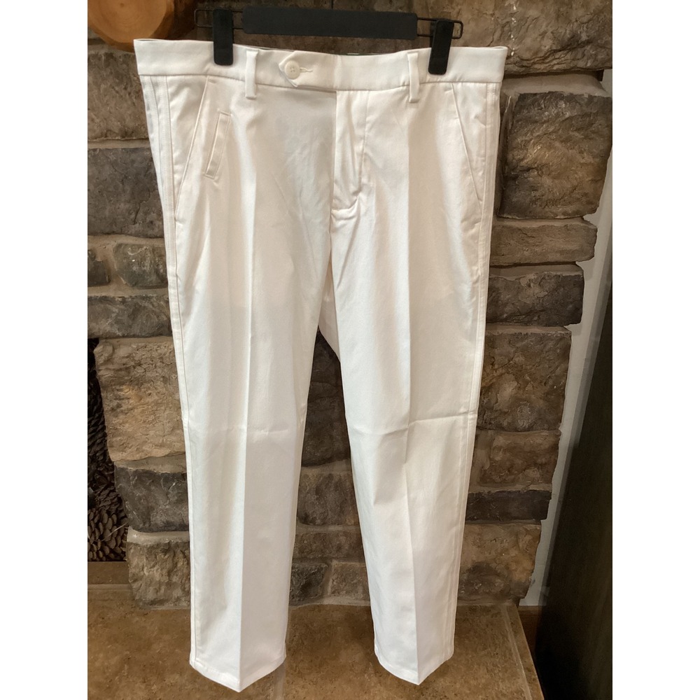 Adidas Originals Twistweave Golf Pants Chalk White 3-Stripe Trefoil Mens 32x32